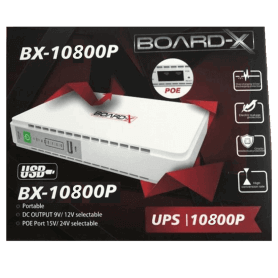 Board-X Ups for Routers Bx-10800P Poe Usb